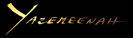 Yazemeenah logo in gold foil